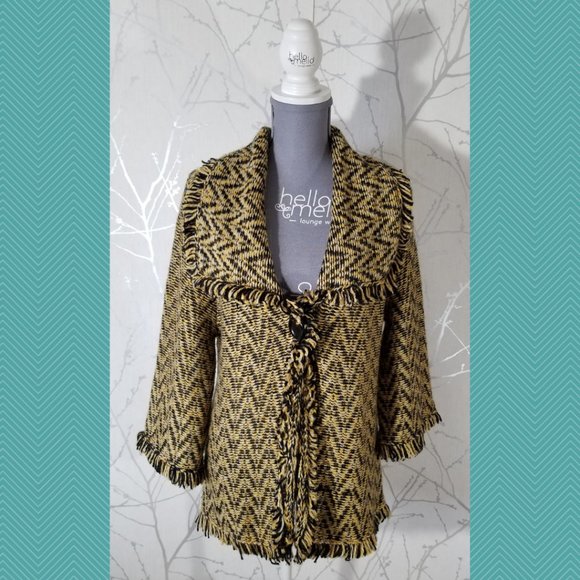 Attitude Chunky Knit Acrylic Alpaca Blend Cardigan - Picture 1 of 5